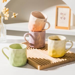 كوب سيراميك بتصميم كريمي 300 ملي