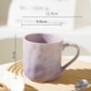 كوب سيراميك بتصميم كريمي 300 ملي
