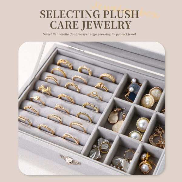 A67418c6775ed4fb9bcc4d5de74235d4bE منظم مجوهرات مخملي