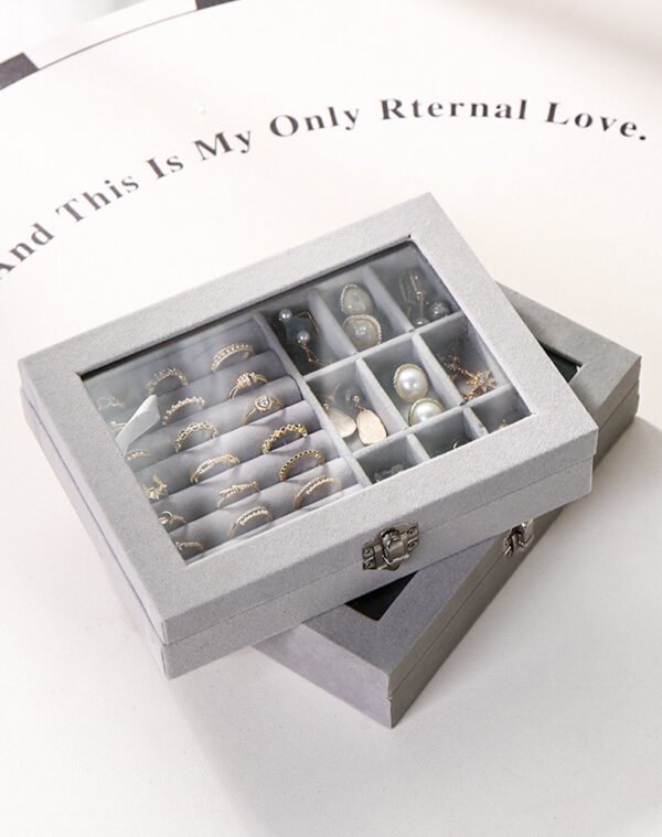 H5744c7904ea14eeaa0d6946c737299a0K منظم مجوهرات مخملي