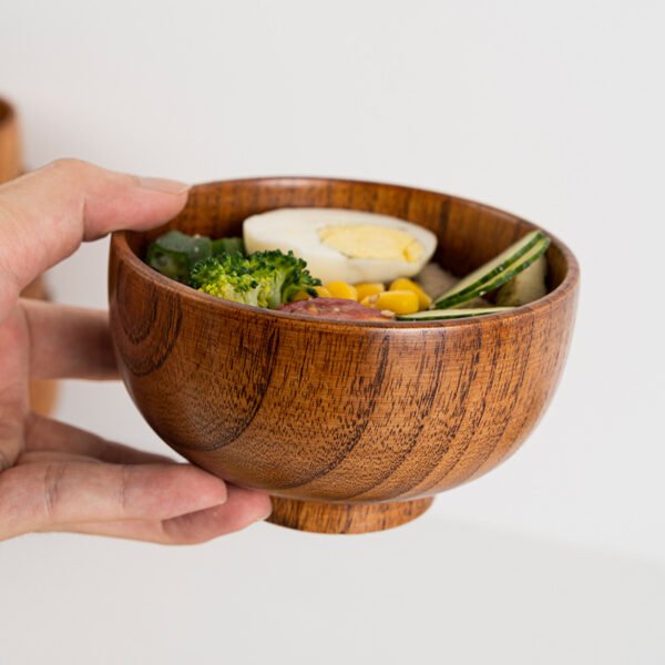 بولة خشب بامبو 15 سم – آمنة وصحية لجميع الأكلات والسناكس